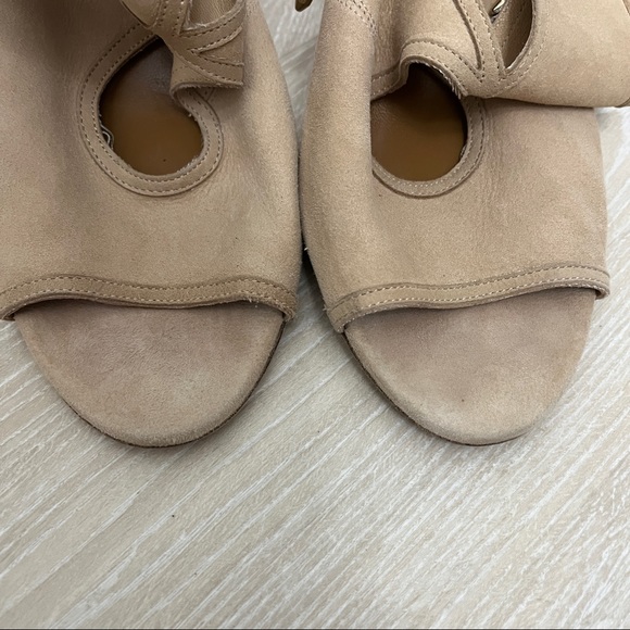 Aquazzura Sexy Thing Nude Peep Toe Heels size 39 1/2 - Picture 5 of 10